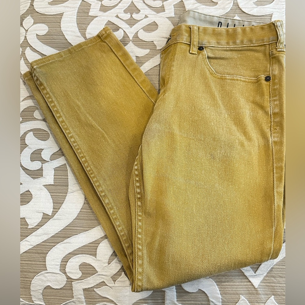 Bullhead Dillon Skinny Men’s Mustard Yellow Jeans, Size 32x30 - 99% Cotton - Picture 8 of 8